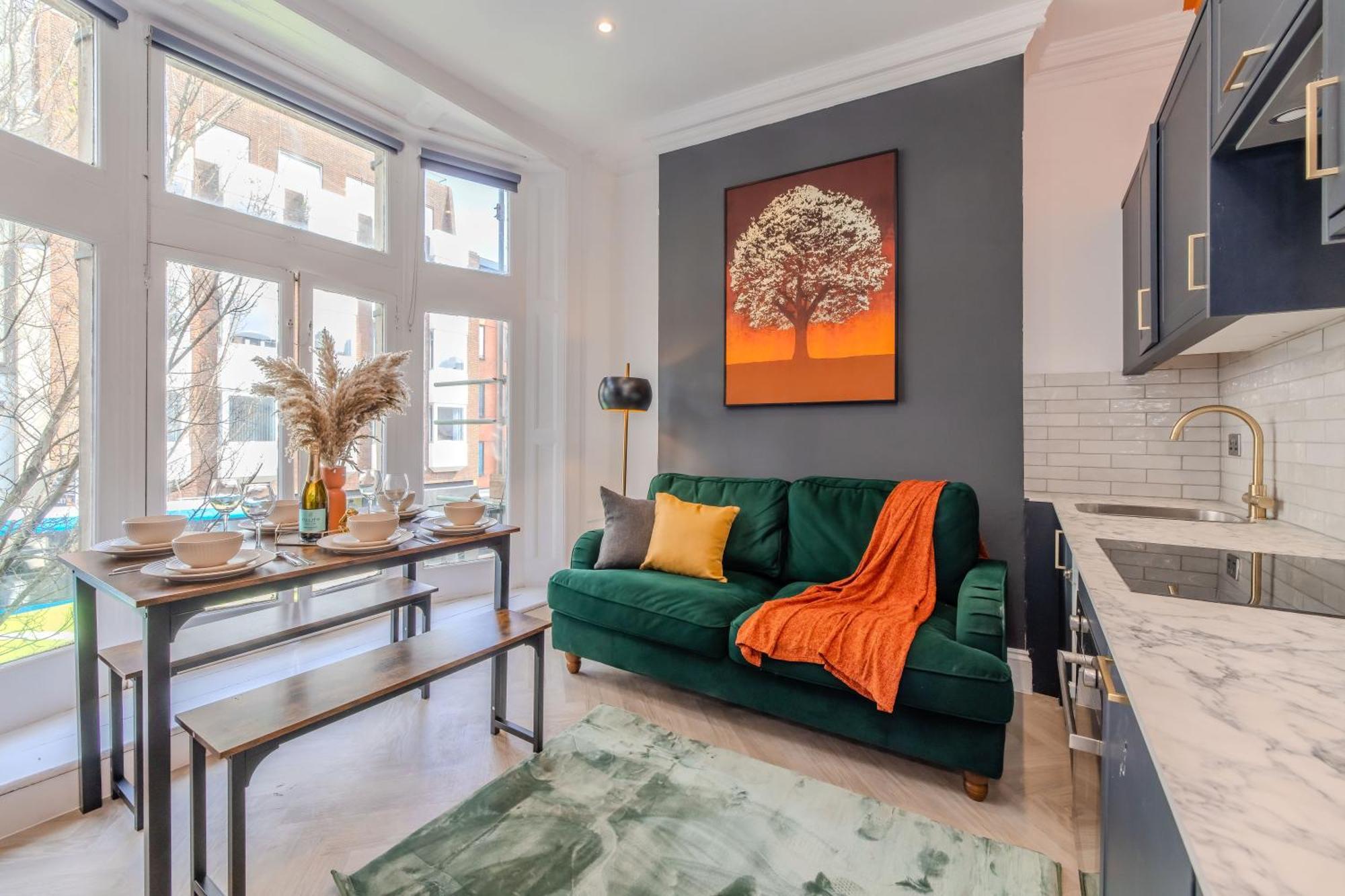 2 Bedroom Flat Next To Brighton Station & Beach I Sleep 8 Guests Zewnętrze zdjęcie